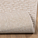 Områdetæpper Rektangulær FARO Creme 200 x 140 cm Polyester