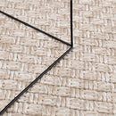 Områdetæpper Firkantet FARO Creme 240 x 240 cm Polyester