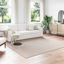Områdetæpper Firkantet FARO Creme 240 x 240 cm Polyester