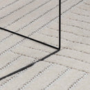 Områdetæpper Firkantet PALMERAS Creme 200 x 200 cm Polyester