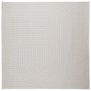 Områdetæpper Firkantet PALMERAS Creme 200 x 200 cm Polyester