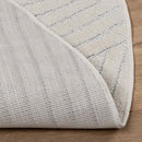 Områdetæpper Rund PALMERAS Creme Ø 160 CM Polyester