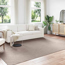 Områdetæpper Rektangulær PALMERAS Beige 340 x 240 cm Polyester