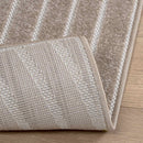 Områdetæpper Firkantet PALMERAS Beige 120 x 120 cm Polyester