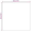 Områdetæpper Firkantet PALMERAS Beige 200 x 200 cm Polyester
