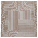 Områdetæpper Firkantet PALMERAS Beige 200 x 200 cm Polyester