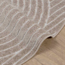 Områdetæpper Rund PALMERAS Beige Ø 120 CM Polyester