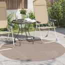 Områdetæpper Rund PALMERAS Beige Ø 120 CM Polyester