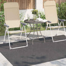 Områdetæpper PALMERAS Antracit 170 x 120 cm Polyester