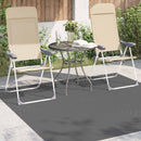 Områdetæpper Firkantet PALMERAS Antracit 200 x 200 cm Polyester