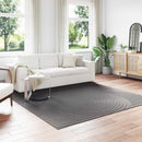 Områdetæpper Firkantet PALMERAS Antracit 240 x 240 cm Polyester