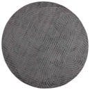 Områdetæpper Rund PALMERAS Antracit Ø 120 CM Polyester