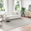 Områdetæpper Rektangulær PALMERAS Creme 280 x 200 cm Polyester