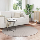 Områdetæpper Rund PALMERAS Creme Ø 200 CM Polyester