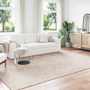 Områdetæpper Rektangulær PALMERAS Beige 200 x 280 cm Polyester