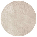 Områdetæpper Rund PALMERAS Beige Ø 160 CM Polyester