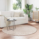 Områdetæpper Rund PALMERAS Beige Ø 200 CM Polyester