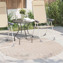 Områdetæpper Rund PALMERAS Beige Ø 200 CM Polyester