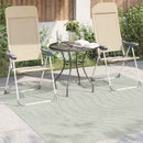 Områdetæpper Firkantet PALMERAS Grøn 200 x 200 cm Polyester