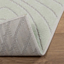 Områdetæpper Firkantet PALMERAS Grøn 240 x 240 cm Polyester