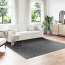 Områdetæpper Firkantet PALMERAS Antracit 240 x 240 cm Polyester