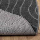 Områdetæpper Rund PALMERAS Antracit Ø 120 CM Polyester