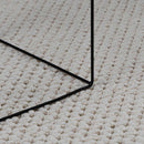 Områdetæpper Firkantet LUGO Creme 200 x 200 cm Polyester