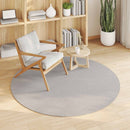 Områdetæpper Rund LUGO Creme Ø 120 CM Polyester