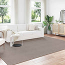 Områdetæpper Rektangulær LUGO Gråbrun 240 x 340 cm Polyester