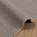 Områdetæpper Firkantet LUGO Gråbrun 120 x 120 cm Polyester