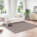 Områdetæpper Firkantet LUGO Gråbrun 240 x 240 cm Polyester