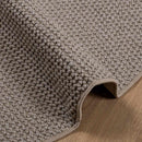 Områdetæpper Rund LUGO Gråbrun Ø 120 CM Polyester