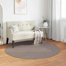 Områdetæpper Rund LUGO Gråbrun Ø 160 CM Polyester