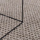 Områdetæpper Rund LUGO Gråbrun Ø 200 CM Polyester
