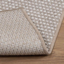 Områdetæpper LUGO Creme og Taupe 200 x 200 cm Polyester