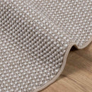 Områdetæpper Rund LUGO Creme og Taupe Ø 120 CM Polyester