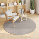 Områdetæpper Rund LUGO Creme og Taupe Ø 120 CM Polyester