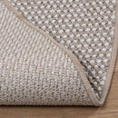 Områdetæpper Rund LUGO Creme og Taupe Ø 200 CM Polyester