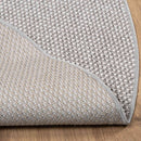 Områdetæpper Rund LUGO Creme og grå Ø 160 CM Polyester