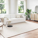 Områdetæpper Rektangulær SIROLO Creme 340 x 240 cm Polyester