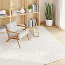 Områdetæpper Firkantet SIROLO Creme 200 x 200 cm Polyester