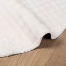 Områdetæpper Rund SIROLO Creme Ø 160 CM Polyester