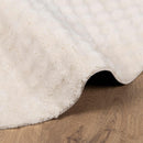 Områdetæpper Rund SIROLO Beige Ø 200 CM Polyester