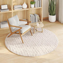 Områdetæpper Rund SIROLO Beige Ø 200 CM Polyester