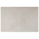 Områdetæpper Rektangulær GALATI Creme 200 x 140 cm Polyester