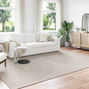 Områdetæpper Rektangulær GALATI Creme 340 x 240 cm Polyester