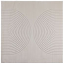 Områdetæpper Firkantet GALATI Creme 240 x 240 cm Polyester