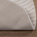Områdetæpper Rund GALATI Creme Ø 120 CM Polyester