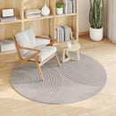 Områdetæpper Rund GALATI Creme Ø 120 CM Polyester