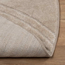 Områdetæpper Rund GALATI Beige Ø 200 CM Polyester